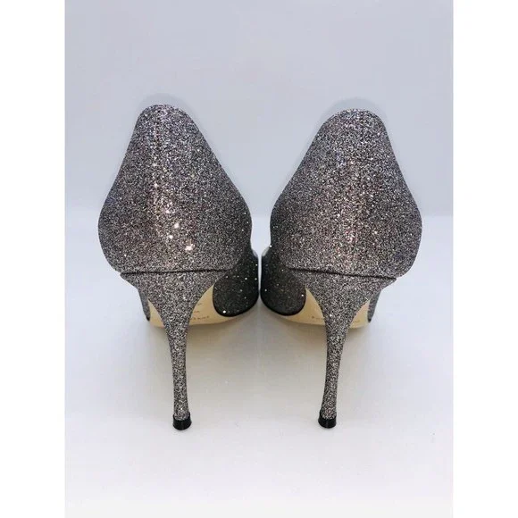 Sergio Rossi Women Godiva Pointed Toe Dress Pump Royal Degrade Silver EU 36 US 6 - Picture 5 of 11